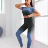 Yoga Roupet Dip Dip Dip Suit Women Women High Sports Leggings Tizinhas