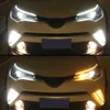 Новые 2pcs Ultrafine Cars DRL светодиодные светодиодные белые огни.