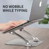 Stand 1117inch Kühlregal Faltenverstellbarer Winkel Aluminiumlegierung Desktop Tragbarer Halter Office Universal Non Slip Laptop Ständer