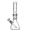 Bécher en verre Bong Pipe Big Tall ZOB 8 bras arbre percolateur Bongs narguilé Heady Bong fumer de l'eau Pi