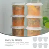Set di stoviglie 6 pezzi Contenitore per ghiaccio Stampo per whisky Contenitore per congelatore Contenitore per cubetti Vassoio Comode tazze per condimento