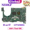 Placa -mãe kefu notebook mainboard para asus n550lf n550l q550lf q550l laptop placa -mãe i54200u i74500u gt745m/2g teste de placa principal ok ok