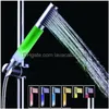 Bathroom Shower Heads 1Pc Handheld 7 Color Changing Led Romantic Matic Bath Head Drop Delivery Home Garden Faucets Showers Accs Dhtka