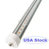 Single Pin FA8 Base T8 LED Tube Light 8 Feet 72W, Clear Cover, Cool White 6500k, Fluorescent Tube Replacement, Ballast Bypass, V Shaped Dual-Ended Power oemled