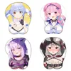 Pastiglie Virtual Youtuber Kawaii Hololive Minato Ruoli multipli Carino Gel di silice Poggiapolsi Tappetino per mouse Anime 3D Gamer Sexy Oppai Mousepad