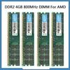 RAMS RAM DDR2 4GB 8GB 16GB 800MHzデスクトップメモリ​​AMD CPUチップセットマザーボードPC26400メモリ240ピン1.8V PCメモリモジュール