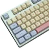 Аксессуары 132 Клавиши Marshmallow Keycaps PBT Dye Sublimation xda Высота милые клавишные клавиши Fit 61/64/68/87/96/104/108 Механическая клавиша клавиш