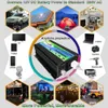 Ny topp 3000W Solar Inverter Voltage Transformer Converter DC 12V till AC 220V bilinverterare för Solar Inverter Home Appliances Auto