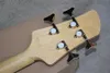 Yin Yang Tai Chi 4 Strings Natural Wood Color Electric Bass Guitar Passive en Active Pickups kunnen Ash Body Golden Hardware Rosewood Beneboard schakelen