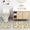 Shower Curtains Slice Pizza Burrito Bathroom Set Durable Fabric Waterproof Curtain Rug Carpet Toilet Lid Cover Bath Mat