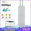 Roteadores zbtlink à prova d'água ao ar livre 4g de roteador de 300mbps Cat4 LTE Roteador 3G/4G SIM WiFi Routers Modem para Wi -Fi Copa externo