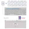 Combos Caractères anglais hébreux à faible bruit 101 touches clavier sans fil souris combo 2.4G Slim MIce clavier sans fil Compact pour ordinateur de bureau