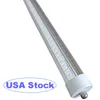 8ft LED-rörljus, T8 8ft LED-glödlampor 144W 6500K Cool White FA8 BASE Ledtube Lights Fluorescerande glödlampor Ersättning 18000LUMENS, Dual-end Powered Crestech888