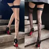 20% OFF Ribbon Factory Store Printed electronic solution above the knee sexy women's Samsung transparent Langley antique back thread sewing thigh stockings