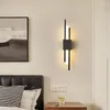 벽 램프 레트로 빈티지 현대 장식 검은 욕실 비품 한국 방 LED 마운트 라이트 유리 스콘