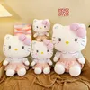 Populaire mignon chat de bande dessinée jouets en peluche chaton en peluche jeter oreiller cadeau en gros en stock