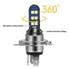 New P15D Led Motorcycle HeadLight Bulbs 12V 1600LM 6000K 12 SMD 3030Chips H4 Led Hi Lo H6 BA20D Led HeadLight Lamp White Universal