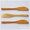 Knives Bamboo Knife Nature Handmade Durable Catering Party Bbq Cam Travel Wedding Birthday Cafe Home Pub Restaurant Supply 20211228 Dhwt9