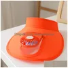 Party Hats Sun Visors Hat With Fan For Children Three Gear Mediation och Large Area Protection Visar Drop Delivery Home Garden Festi DHL3Y