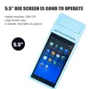 Imprimantes 58 mm Terminal POS portable Android Mobile Thermal Receipt Ticket Imprimante PDA avec scanner NFC Bluetooth ALLINOE IMMPRESSORA