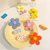 Haarschmuck 2 Teile/satz Chilren Nette Farben Acryl Blume Ornament Clips Baby Mädchen Schöne Legierung Haarspangen Haarnadeln Kind