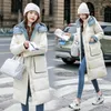 Женские траншеи Coats Hotte Hot Women Plus Long Hooded Loak Women's Padded Jacket с утолщенной женщиной Winter Parka's Outerwears