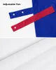 Curtain Haiti National Flag Day Blue Red Window Kitchen Cabinet Coffee Tie-Up Valance Rod Pocket Short