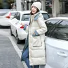 Женские траншеи Coats Hotte Hot Women Plus Long Hooded Loak Women's Padded Jacket с утолщенной женщиной Winter Parka's Outerwears