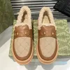 Designer Womens Mens Sandals House Slippers Slip Shearling on Snow Winter Warm Fully Fur Lined Fashion Slippers Indoor Outdoor