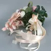 Fleurs décoratives P82E Artificielle Soie Ornement De Poche Artisanat Décor Fournitures Pour Mariage Saint Valentin Présent