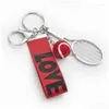 Keychains Lanyards Mini Simation Tennis Key Chain Metal Racket Keychain Webbing Love Lanyard Hand Rope Bag Pendant Sport Car Jewel Dhkzj