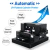 Skrivare OyFame A3 UV Flatbed Printer Multifunktion Lack UV -skrivare för telefonfodral Glasmetall Akryl Ceramic A3 UV Printing Machine