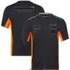 New McLarens F1 T-shirt Apparel Formula 1 Fans Extreme Sports Fans Breathable Clothing Top Oversized Short Sleeve Custom 2023