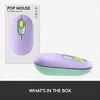 Mice POP Wireless Bluetooth Mouse Pink Purple Yellow Cute Mouses for Pc Gamer Laptop Accessories Ergonomic Computer and Office mouse