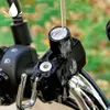 Ny universell motorcykelhjälmlås Anti-stöldhjälmsäkerhetslås metall 22mm-26mm svart med 2 nycklar