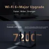 Routrar New Huawei WiFi Ax6 Dual Band Four External High Gain Antennas 8 Channel Signal Mesh WiFi 6+ 7200Mbps 5ghz WiFi Router Repeater