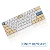 Accessories 134 keys Soymilk Cangjie original height PBT sublimation keycaps for GMK ISO60%/64/68/84/87/980/104/105/108 mechanical keyboard