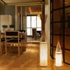 Vloerlampen Chinese stijl Rattan Bamboo Lamp voor woonkamer thee bedkamer kunstkunst staand Japans licht