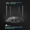 Маршрутизаторы Tenda Ac1200 Двойной полосой маршрутизатор Wi -Fi Router High Speed Беспроводной интернет -маршрутизатор с Smart App Mumimo для Home Ac6 Black