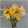 Dekoracyjne kwiaty wieńce dekoracja domowa piękna gałąź kwiatowa jedwab sztuczny wystrój ślubny flores sztuczny