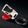 New Metal Car Key Double Ring Key Holders Multi Function Key Organizer Car Key Chain Business Gifts Car Gadget Bottle Opener Keyring