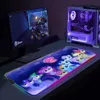 Pad RGB My Little Ponys Gamer Large Tapis De Souris XXL Mouse Pad Gaming Accessiores Mousepad Mause Pad con LED retroilluminato Mausepad