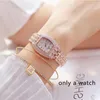 Montres-bracelets femmes Bracelet montre mode luxe pleine strass robe montres à Quartz femmes dames affaires Zegarek Damski