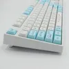 アクセサリーkbdiy 129キー/セットビッグイヤードッグxdaプロファイルpbt keycapかわいい白いdyesub diyカスタムゲームメカニカルキーボードmxスイッチキャップ