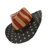 ベレット独立記念日帽子カウボーイ7月4日ビーチアクセサリーキッズサンズシールド服の男性4番目