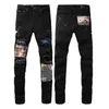 2023 Nouveaux jeans de haute qualité en lambeaux et déchirés pantalons de moto slim fit jeans de moto jeans de designer pour hommes Taille 28-40 # 11