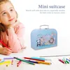 Presentförpackning Dekorativ förvaringslåda med lock Toy Suitcase Kids