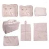 Storage Bags 7PC Clothes Bag Set Packing Square Multifunctional Suitcase Organiser Holiday Travel