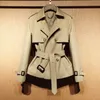 Bur Designer Womens Trench Jackets Coats Original Burbrerys Windbreaker Fashion Classic British Style Beige Overcoat Top Casual With Belt Outerwear