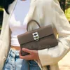 CAFUNES Tasche Schulter Handtasche Designer Luxus Frauen Leder Stance Brieftasche Ständer Handheld Clamshell Brieftasche Lychee Muster Messenger Trapezförmige Umhängetaschen